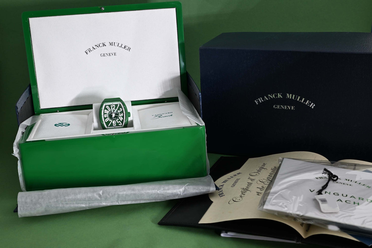 Franck Muller - Vanguard "Beach" Green - Full Set