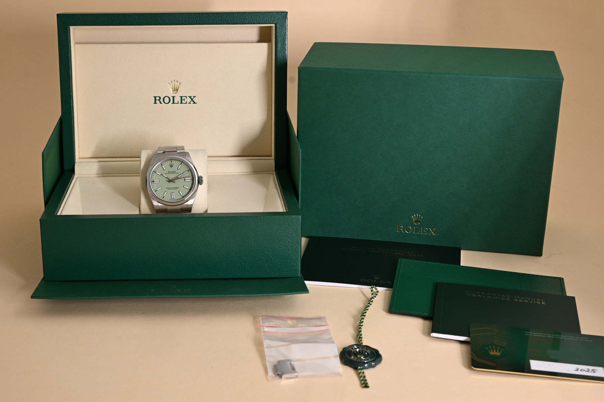 Rolex Oyster Perpetual 41mm 134300 - Pistachio - Full Set - Like NEW