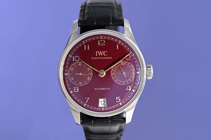 IWC Portugieser Automatik 42 Year of the Horse - Burgundy Dial - Full Set - NEW