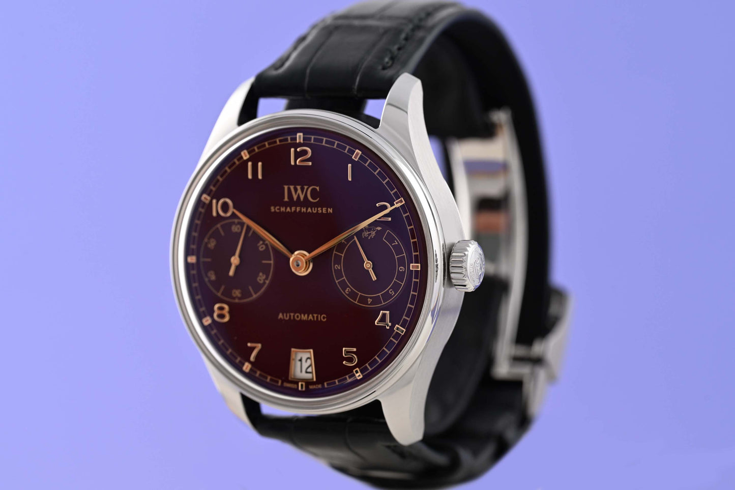 IWC Portugieser Automatik 42 Year of the Horse - Burgundy Dial - Full Set - NEW