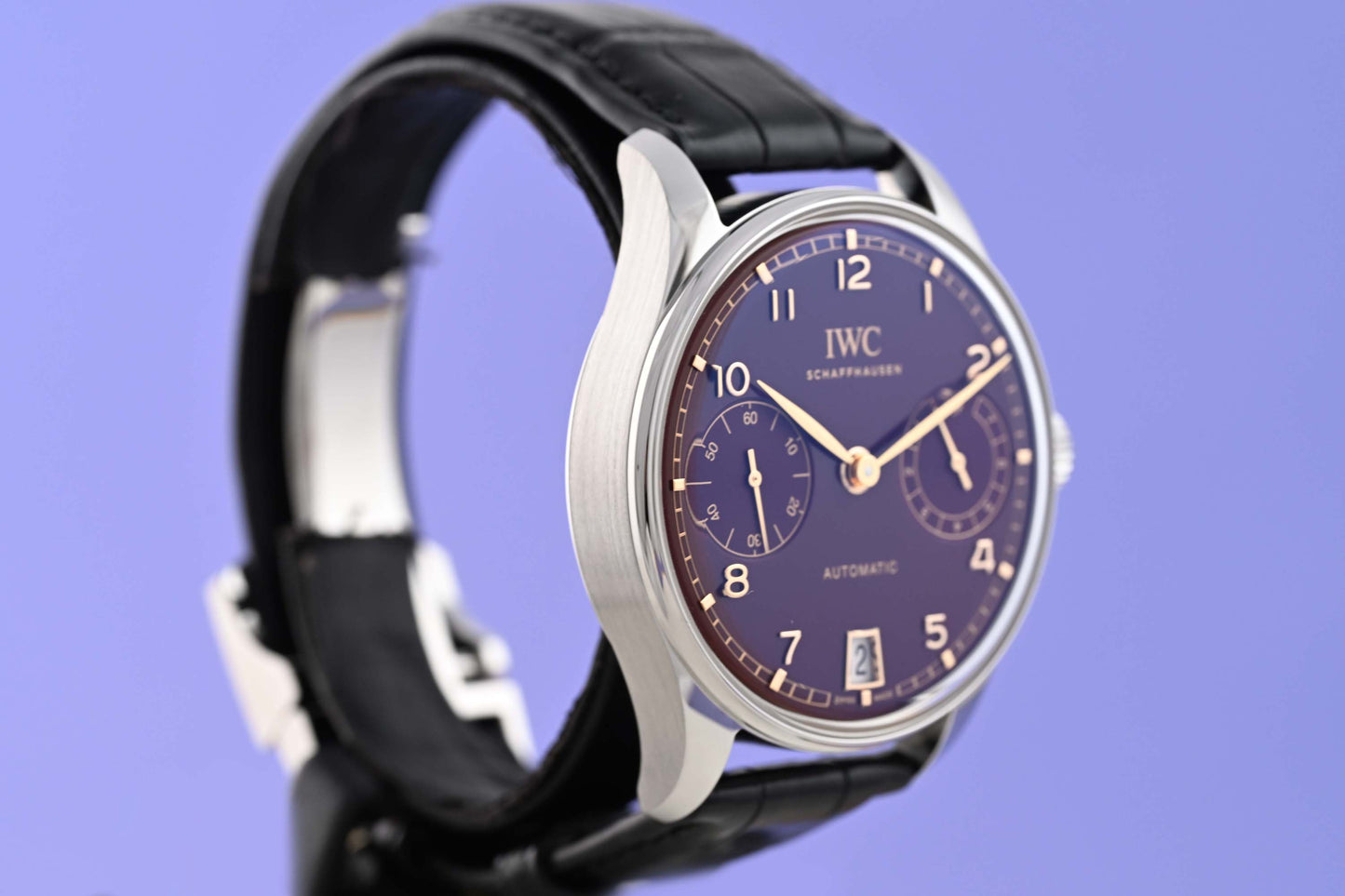 IWC Portugieser Automatik 42 Year of the Horse - Burgundy Dial - Full Set - NEW