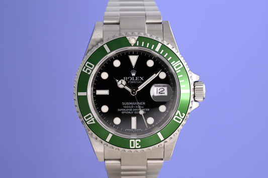 Rolex Submariner 16610LV - Full Set - Kermit - near N.O.S.