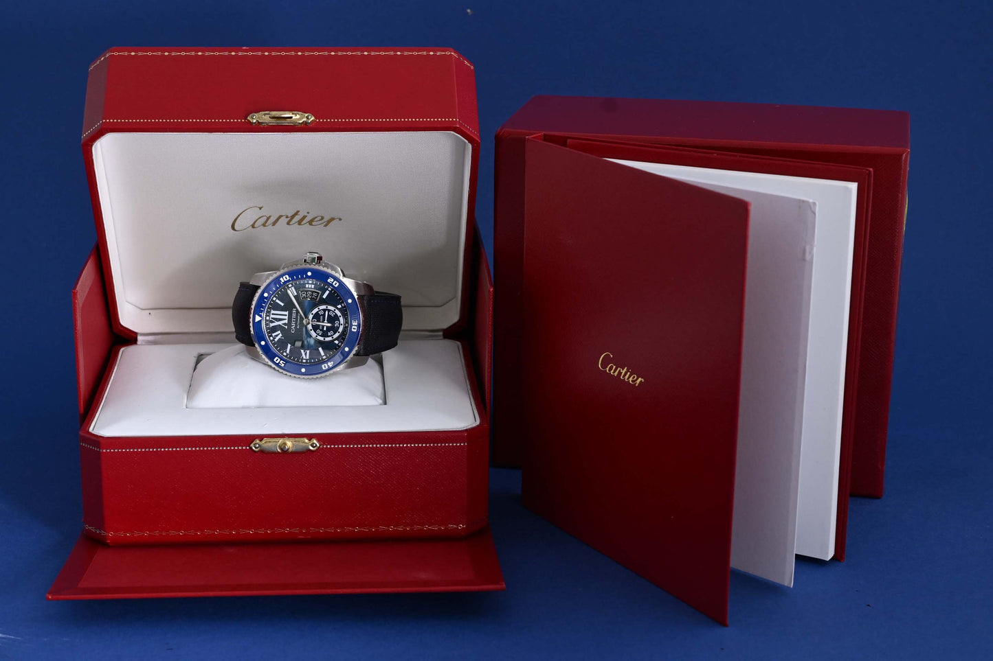 Cartier Calibre de Cartier Diver - Blue Dial - 3729 - Full Set