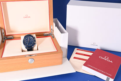 Omega Speedmaster Moonwatch Blue Side Of The Moon - Full Set