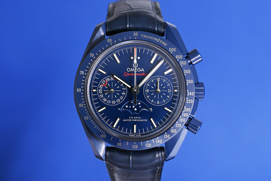 Omega Speedmaster Moonwatch Blue Side Of The Moon - Full Set