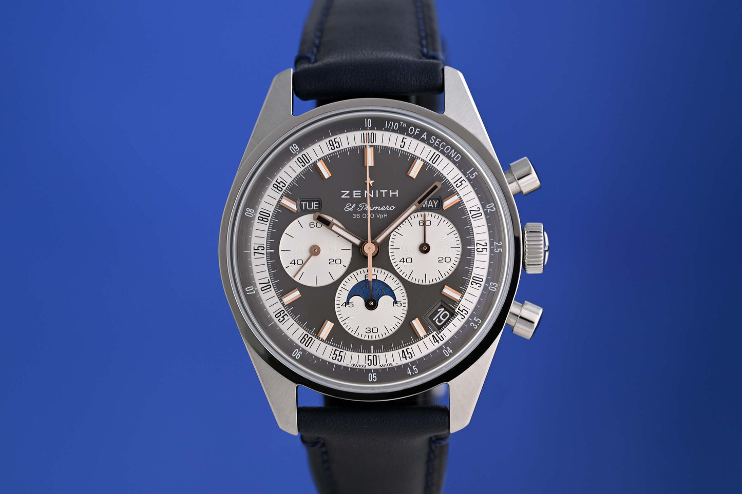 Zenith Chronomaster Original Triple Calendar - Grey Dial - Full Set