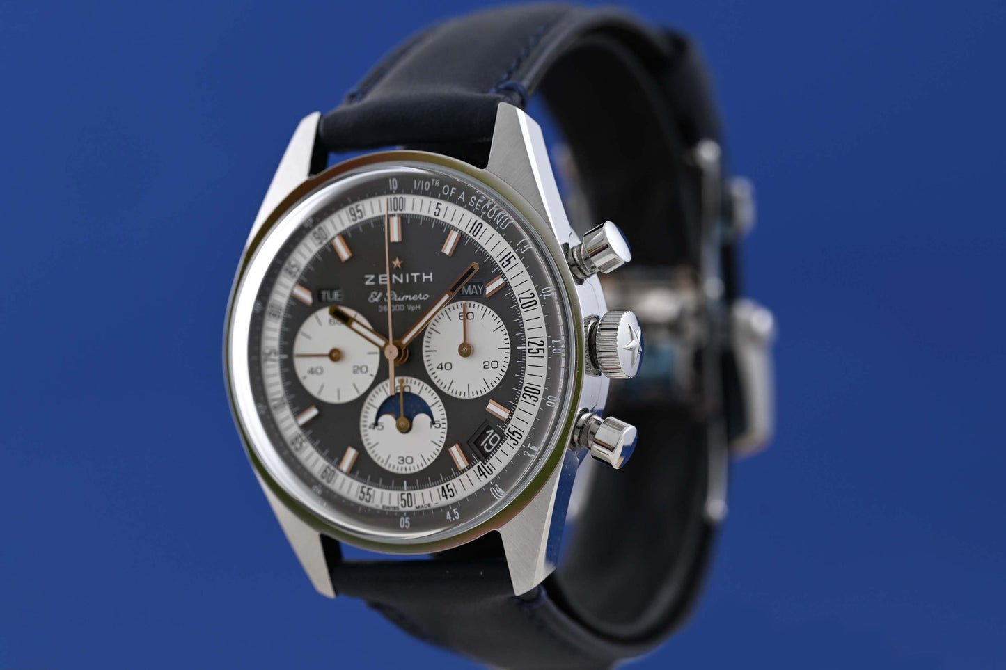 Zenith Chronomaster Original Triple Calendar - Grey Dial - Full Set