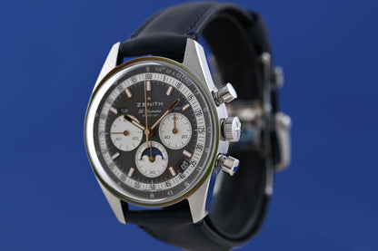 Zenith Chronomaster Original Triple Calendar - Grey Dial - Full Set