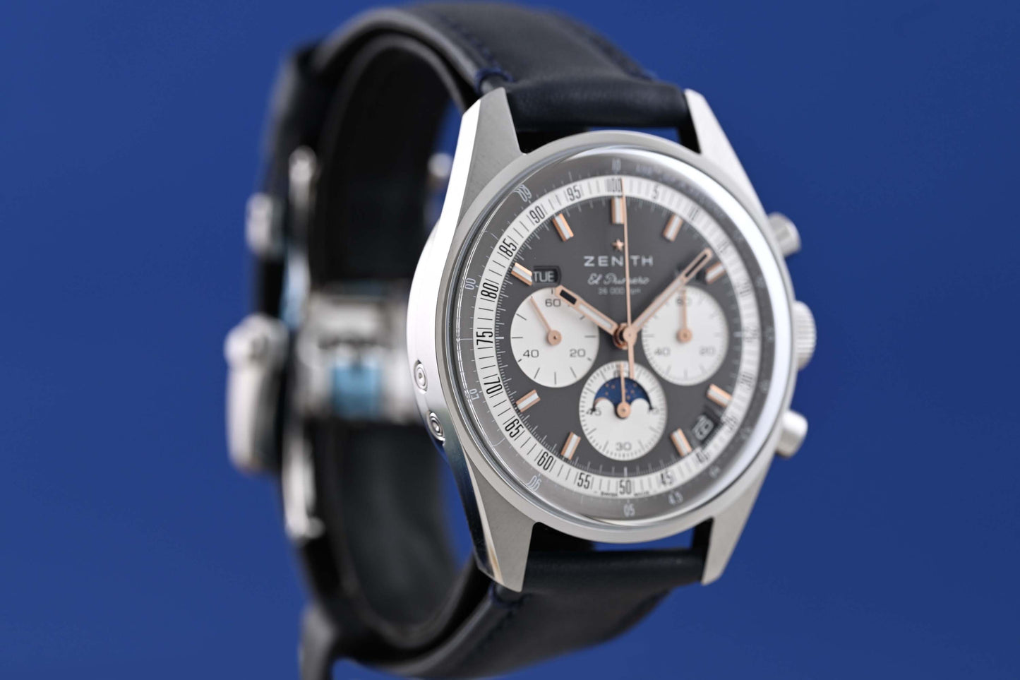 Zenith Chronomaster Original Triple Calendar - Grey Dial - Full Set