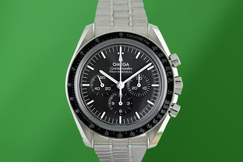 Men's wristwatch OMEGA Speedmaster Moonwatch Professional. Manual winding. Sapphire crystal. Full set.