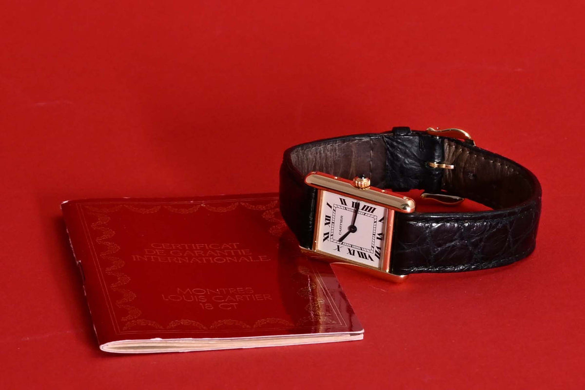 Cartier Tank Louis Cartier - 18k Gelbgold - inkl. original Papiere