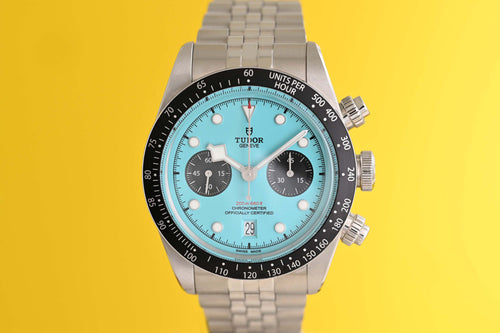 Tudor Black Bay Chronograph 79360N - Flamingo Blue - Full Set - Like NEW