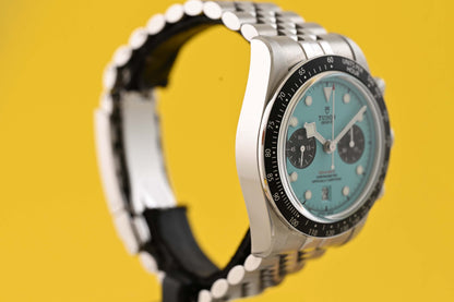 Tudor Black Bay Chronograph 79360N - Flamingo Blue - Full Set - Like NEW