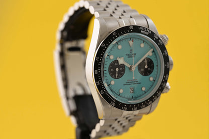 Tudor Black Bay Chronograph 79360N - Flamingo Blue - Full Set - Like NEW