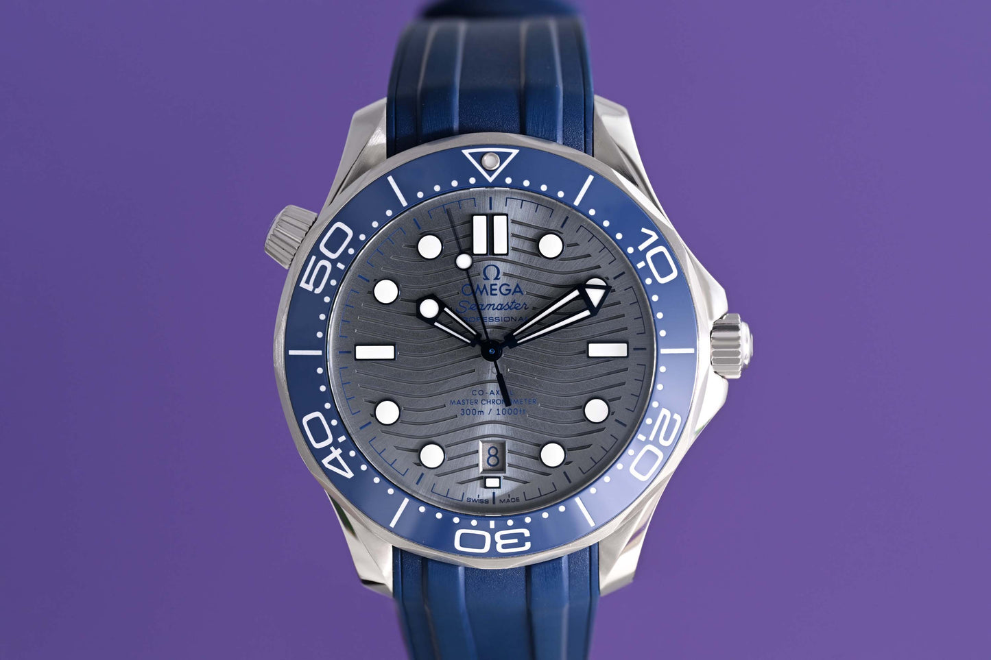 Omega Seamaster Diver 300M - Grey Dial - Full Set + Stahlband