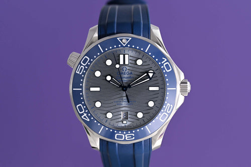 Omega Seamaster Diver 300M - Grey Dial - Full Set + Stahlband