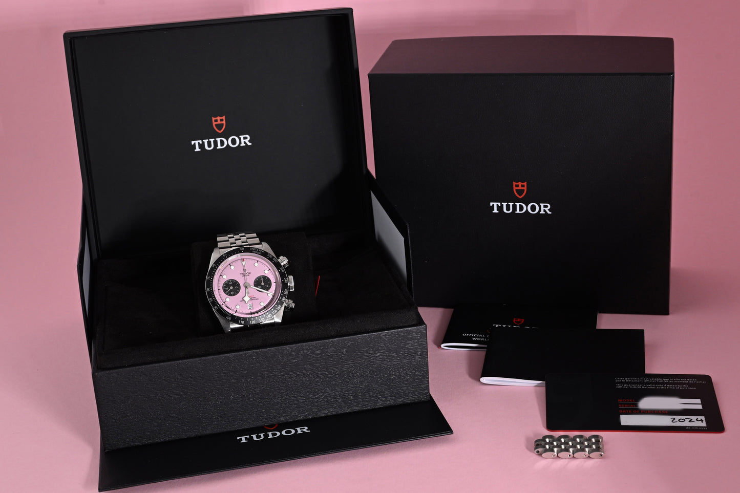 Tudor Black Bay Chronograph 79360N - Pink Dial "Inter Miami" - Full Set