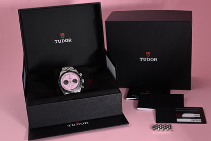 Tudor Black Bay Chronograph 79360N - Pink Dial "Inter Miami" - Full Set