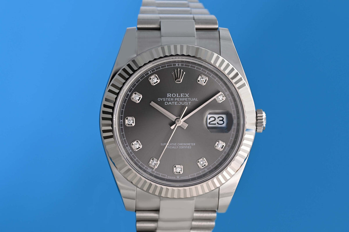 Rolex Datejust 41 - 126334 - Rhodium Dia Dial - Full Set - Like New