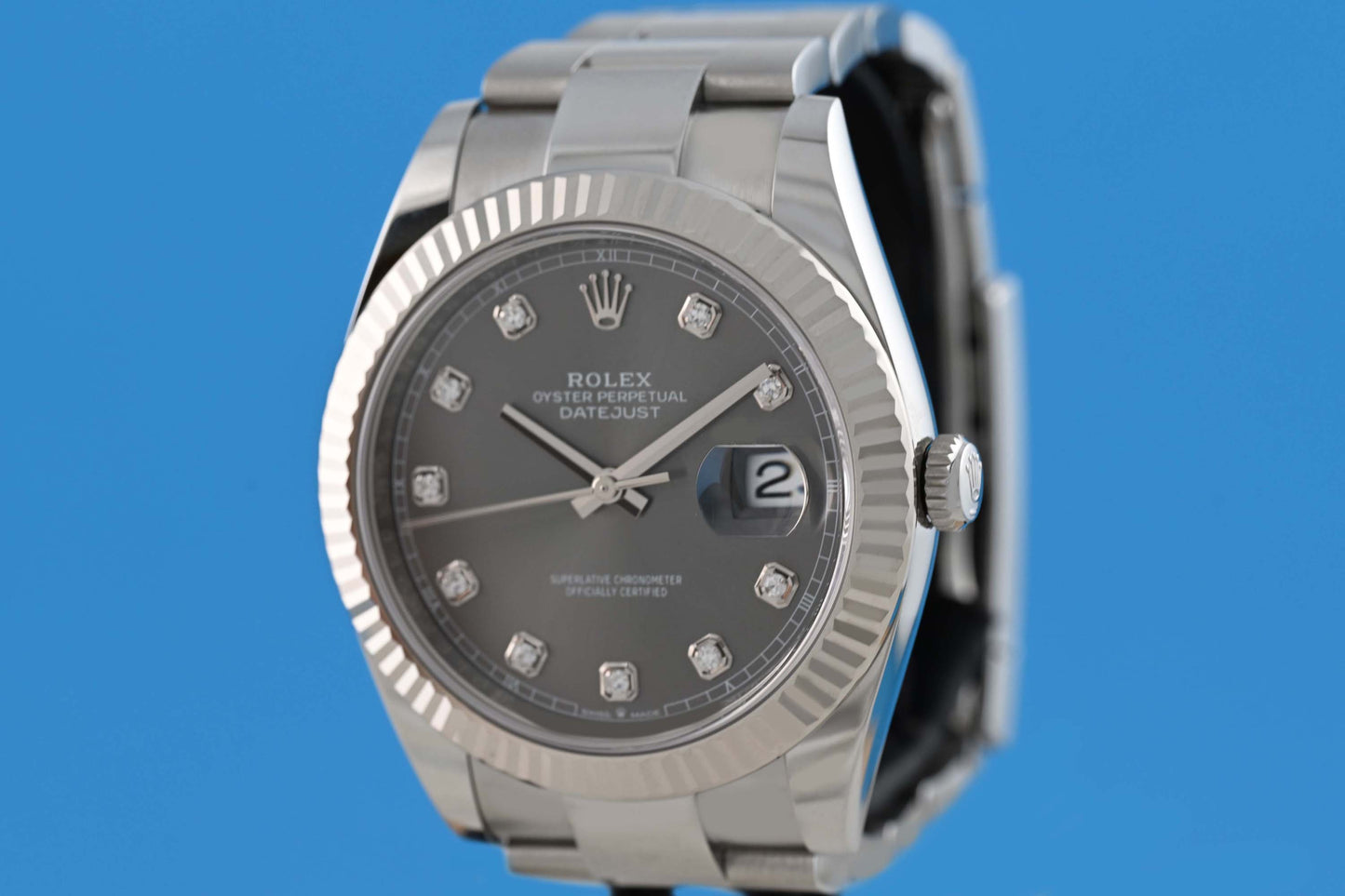 Rolex Datejust 41 - 126334 - Rhodium Dia Dial - Full Set - Like New
