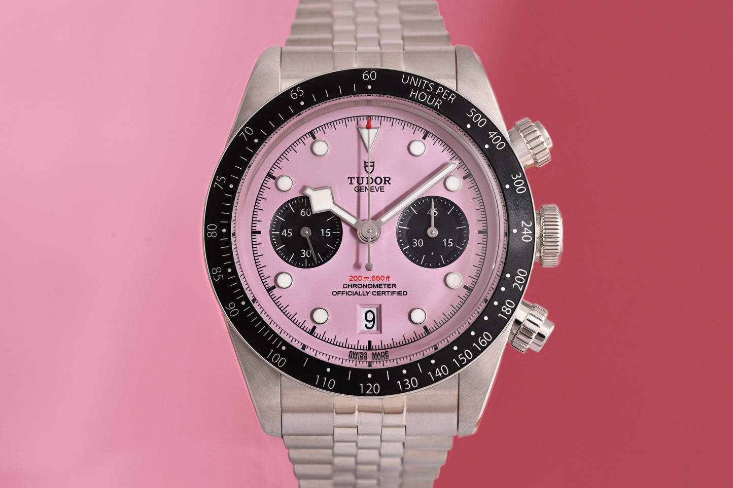 Tudor Black Bay Chronograph 79360N - Pink Dial "Inter Miami" - Full Set