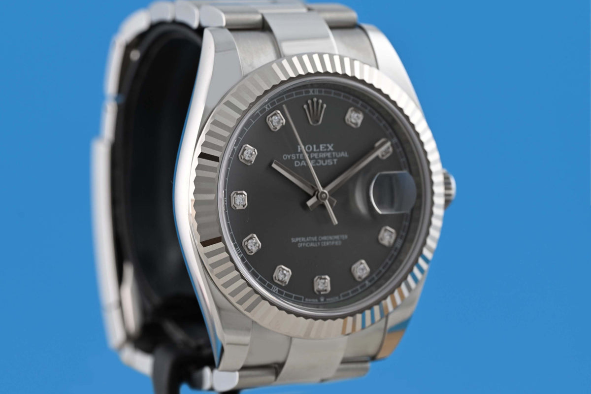 Rolex Datejust 41 - 126334 - Rhodium Dia Dial - Full Set - Like New