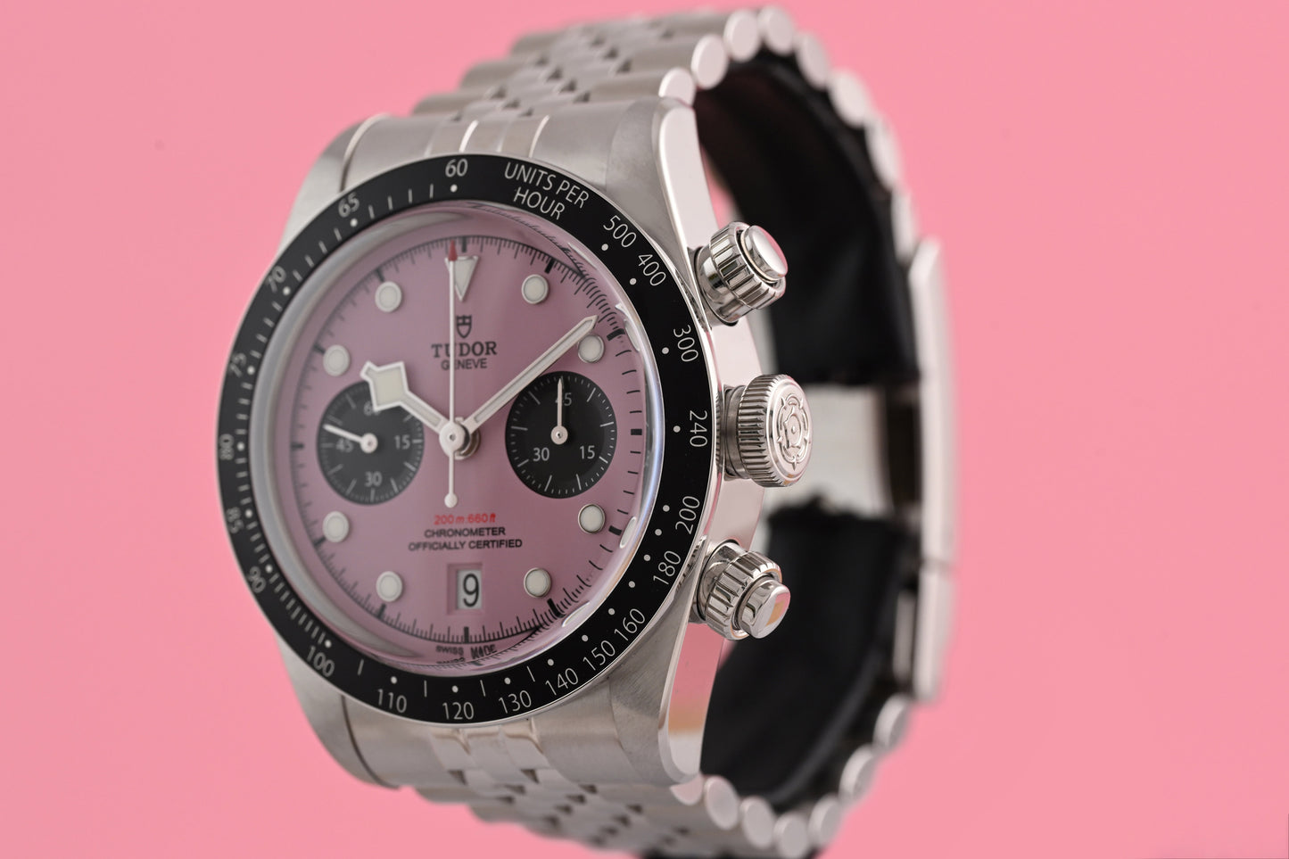 Tudor Black Bay Chronograph 79360N - Pink Dial "Inter Miami" - Full Set