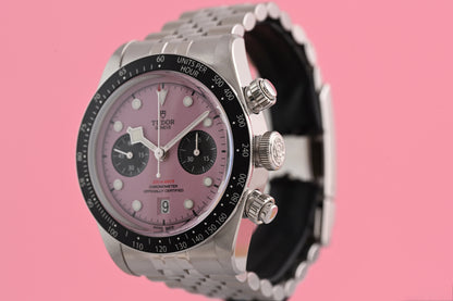 Tudor Black Bay Chronograph 79360N - Pink Dial "Inter Miami" - Full Set