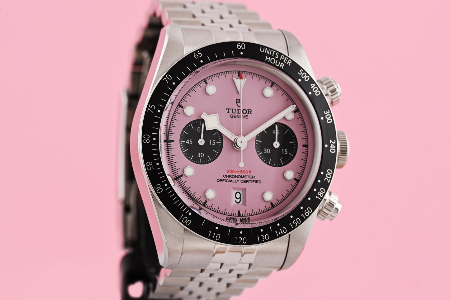 Tudor Black Bay Chronograph 79360N - Pink Dial "Inter Miami" - Full Set