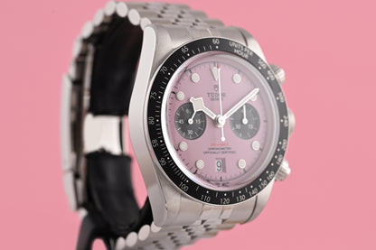 Tudor Black Bay Chronograph 79360N - Pink Dial "Inter Miami" - Full Set