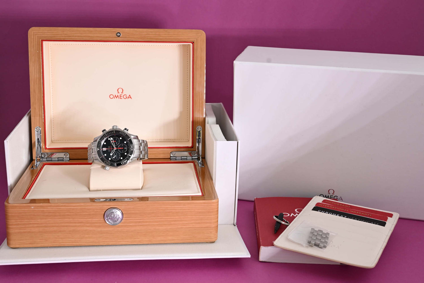 Omega Seamaster Diver 300M Chronograph - Full Set