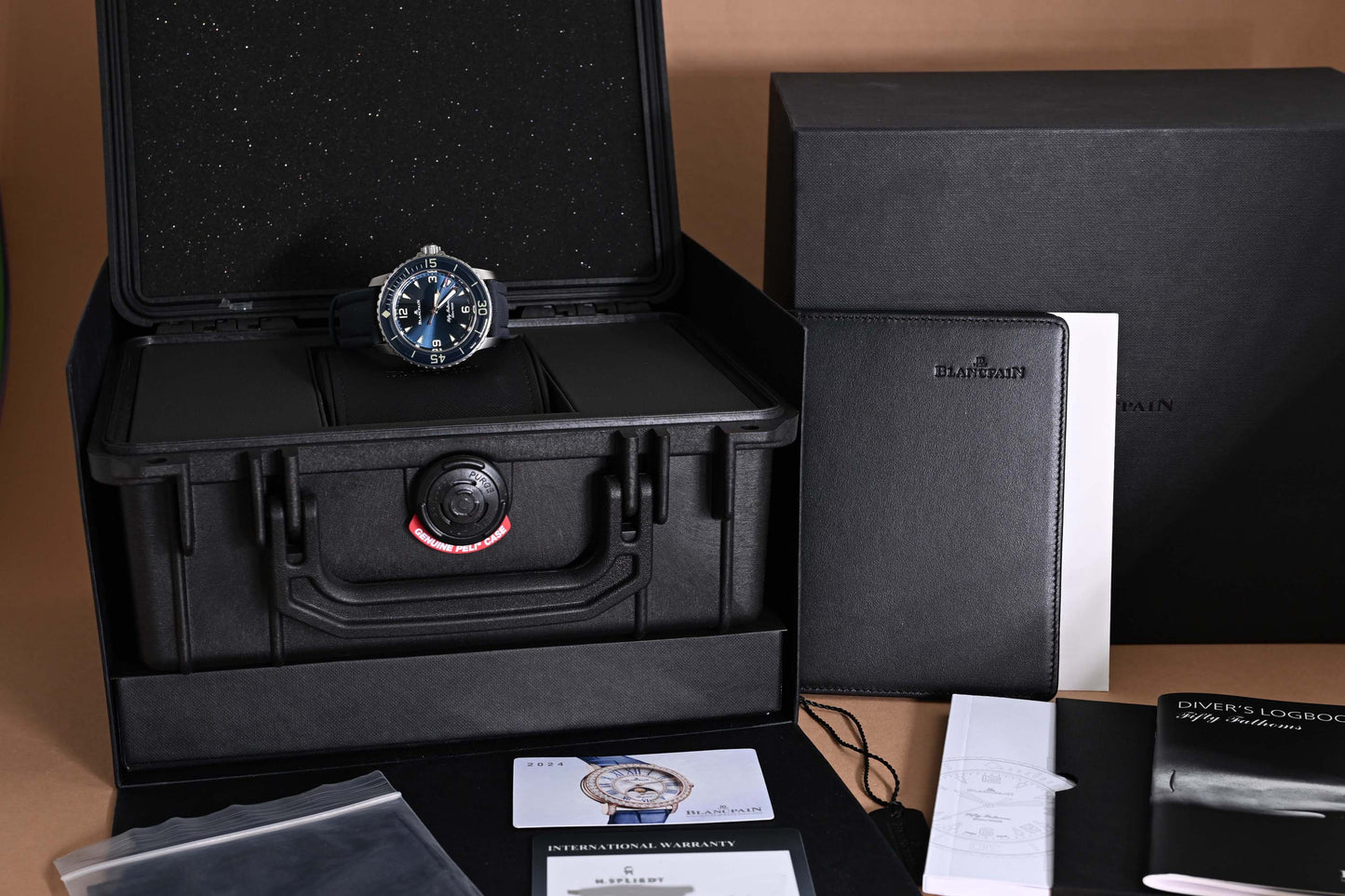 Blancpain Fifty Fathoms Automatic - Sunburst Blue - Full Set