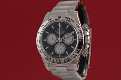 Rolex Daytona White Gold 126509 - Black Dial - Full Set