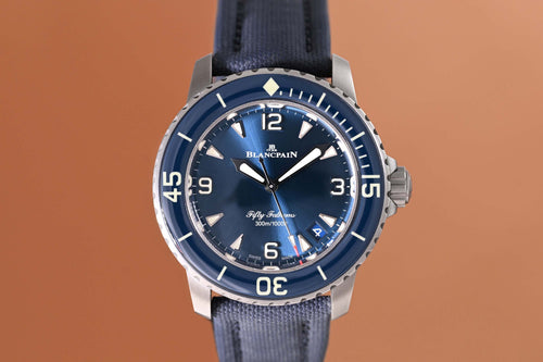 Blancpain Fifty Fathoms Automatic - Sunburst Blue - Full Set