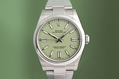 Rolex Oyster Perpetual 41mm 134300 - Pistachio - Full Set