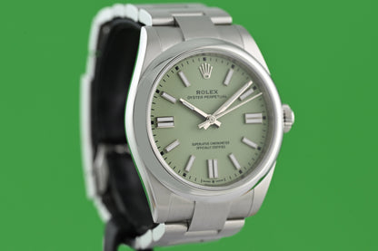 Rolex Oyster Perpetual 41mm 134300 - Pistachio - Full Set
