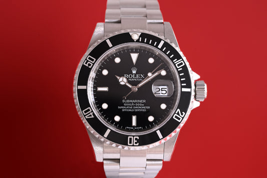 Rolex Submariner 16610 - Full Set - Rehaut