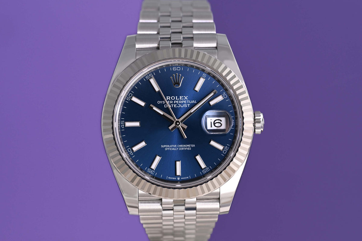 Rolex Datejust 41 - 126334 Blue Dial - Full Set