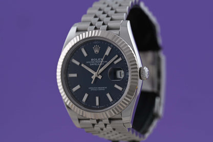 Rolex Datejust 41 - 126334 Blue Dial - Full Set