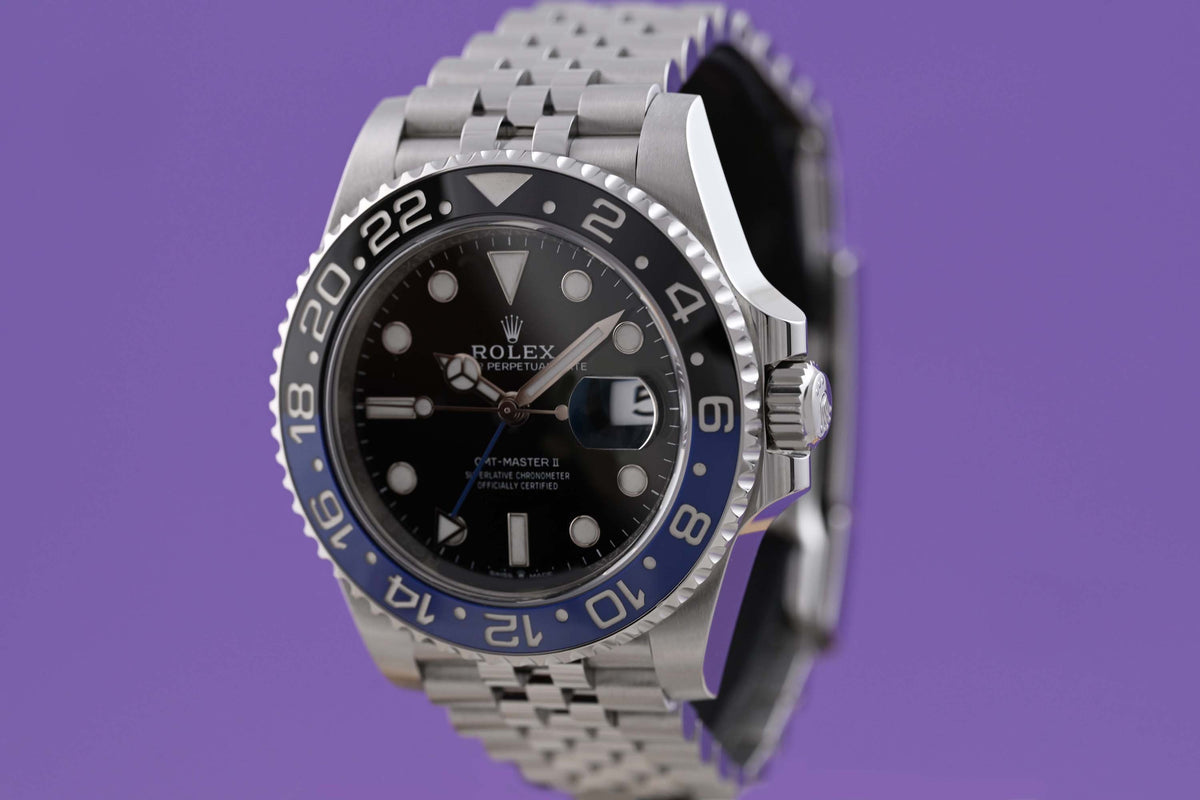 Rolex GMT Master II Batgirl 126710BLNR - Full Set