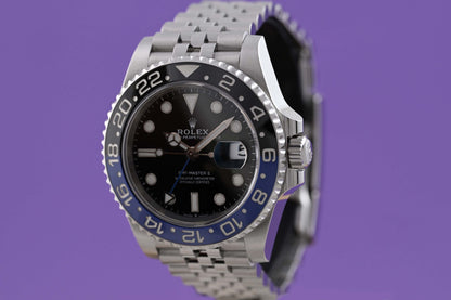 Rolex GMT Master II Batgirl 126710BLNR - Full Set