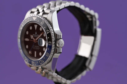 Rolex GMT Master II Batgirl 126710BLNR - Full Set