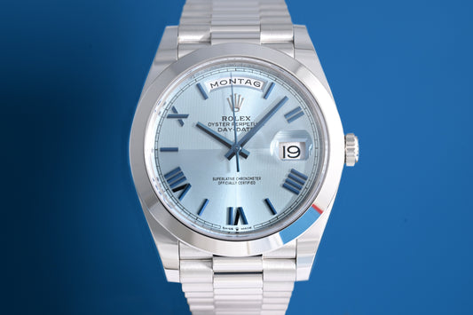 Rolex Day Date 40 Platinum 228206 - Full Set - LC100