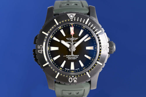Breitling Superocean 48 Titanium - Black Green - Full Set