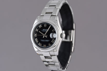 Rolex Datejust 31 - 178240 - Black Dial - Full Set