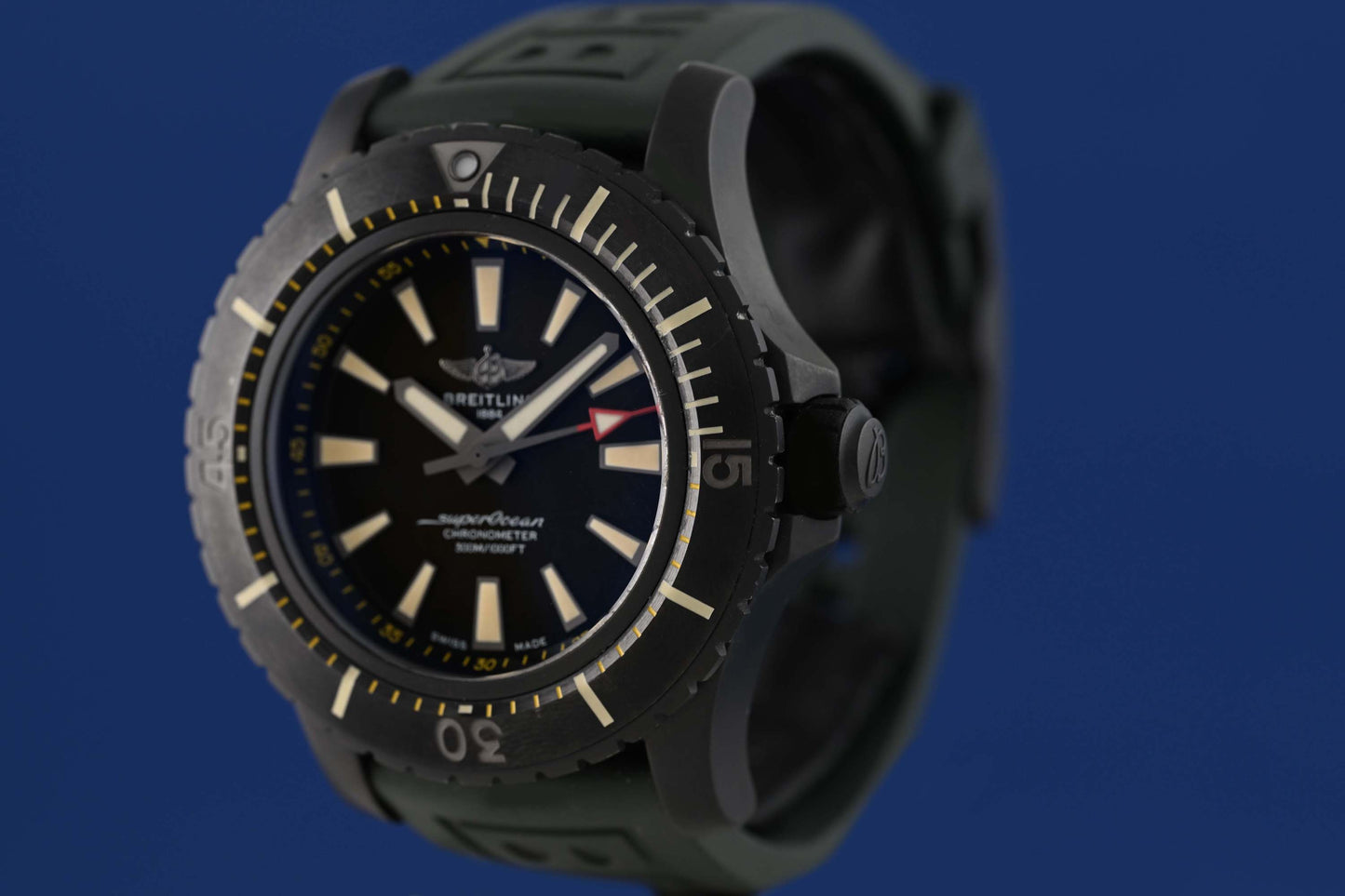 Breitling Superocean 48 Titanium - Black Green - Full Set