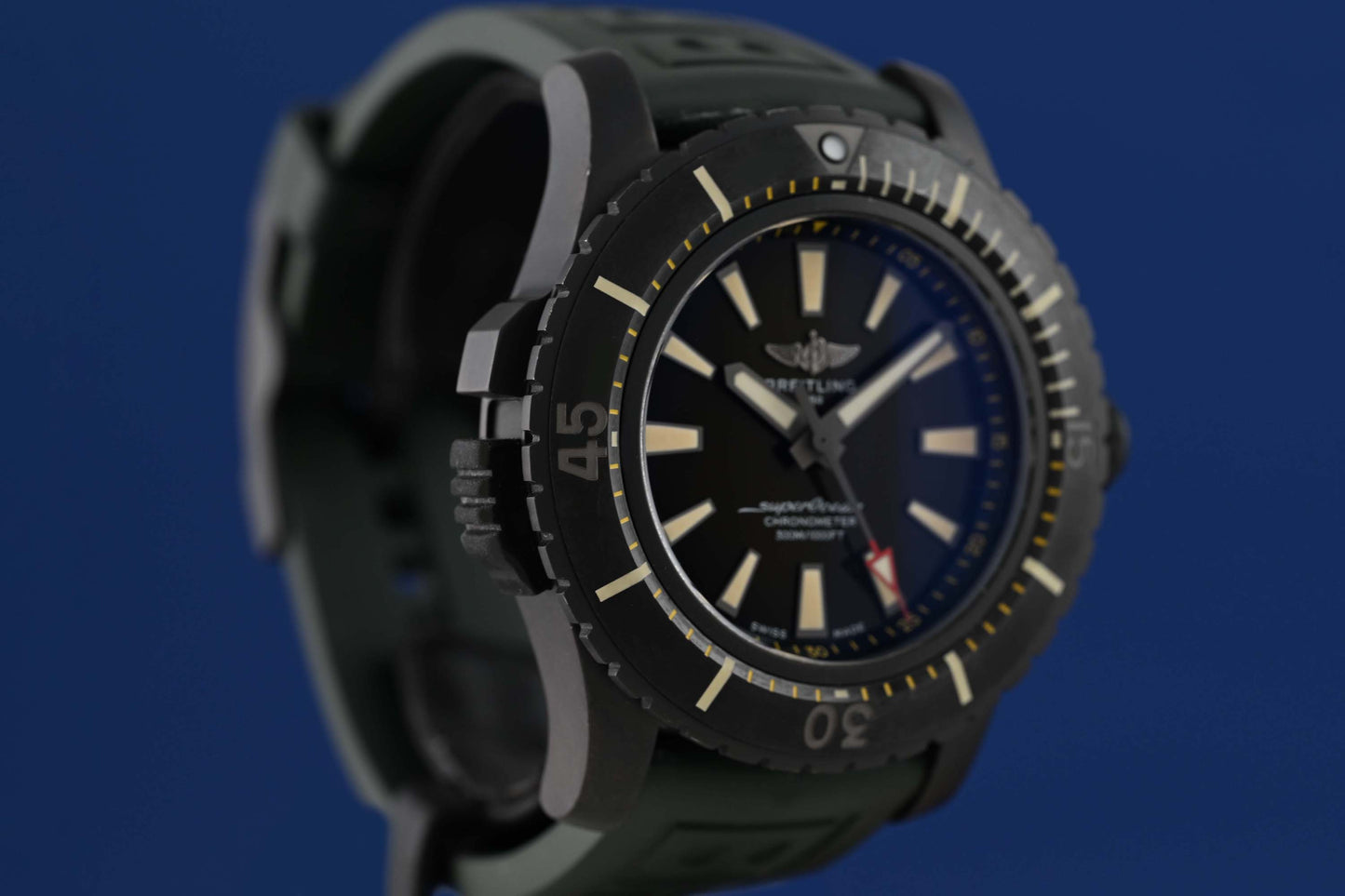 Breitling Superocean 48 Titanium - Black Green - Full Set