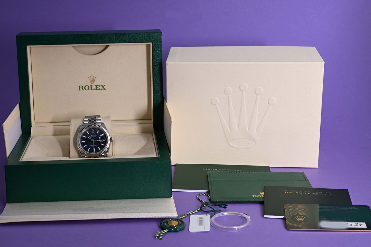 Rolex Datejust 41 - 126334 Blue Dial - Full Set