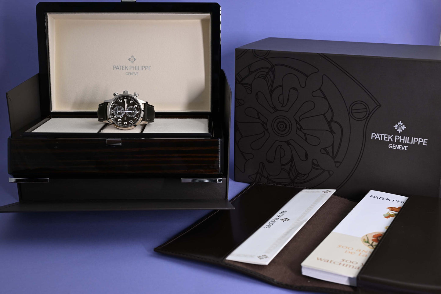 Patek Philippe Pilot Travel Time Flyback Chronograph Khaki green dial - Full Set - NEW 2026