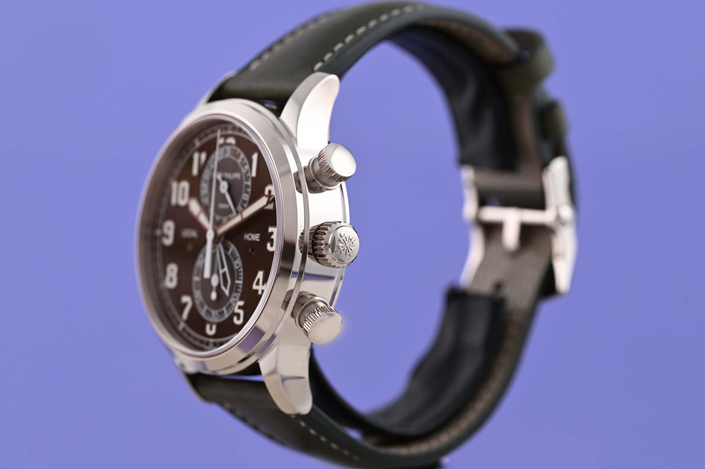Patek Philippe Pilot Travel Time Flyback Chronograph Khaki green dial - Full Set - NEW 2026